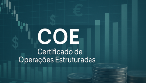 Gráfico comparando COE com renda fixa e renda variável, mostrando a relação entre risco, prazo e possibilidade de retorno.